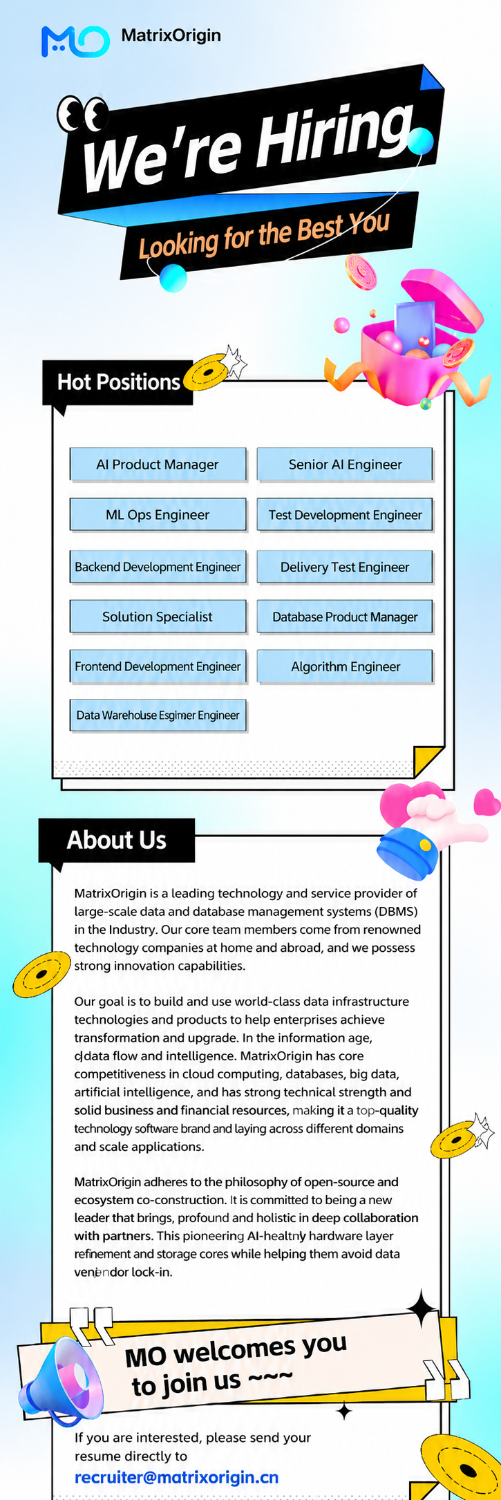 Recruitment poster